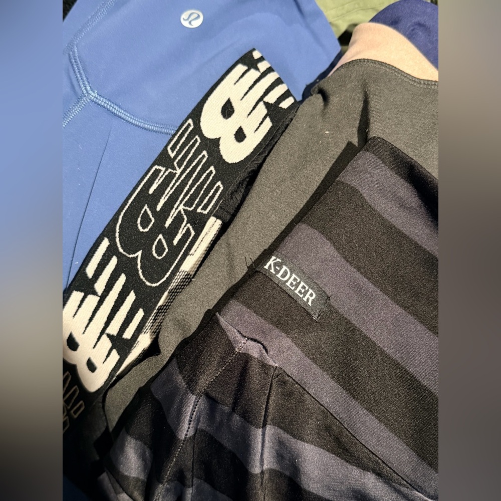 30 piece lot of women’s athletic wear all sizes brands include lululemon athleta